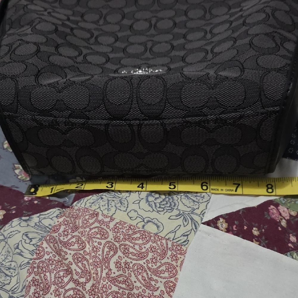 Coach Black and Gray Signature Tote - Picture 4 of 5